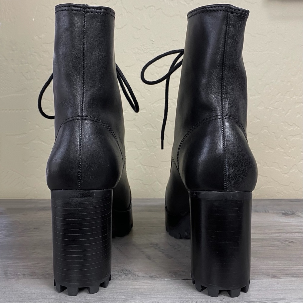 NWOB SCHUTZ Jeannie Lace-Up Platform Boot, Black - Picture 10 of 15